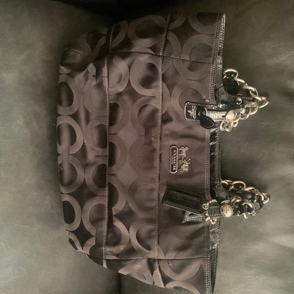 Black coach purse